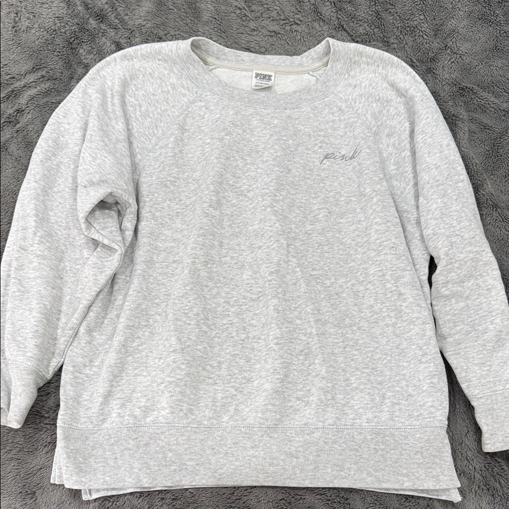 PINK Victoria's Secret Light Gray Sweatshirt